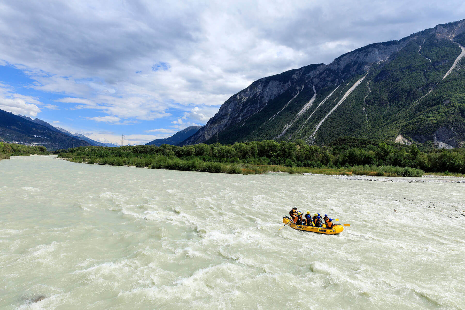 Le fleuve Rhône, Km 81 Canton du Valais, Sierre