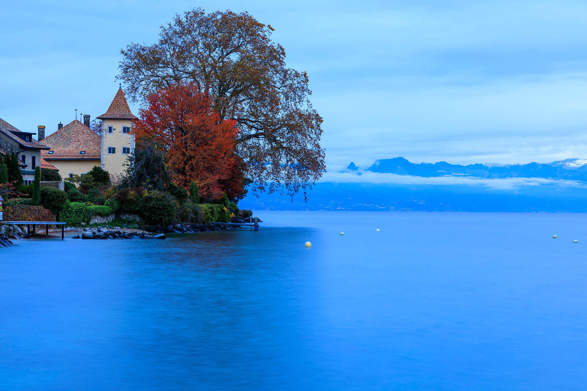 Le fleuve Rhône, Km 196 Canton de Vaud, Saint-Prex