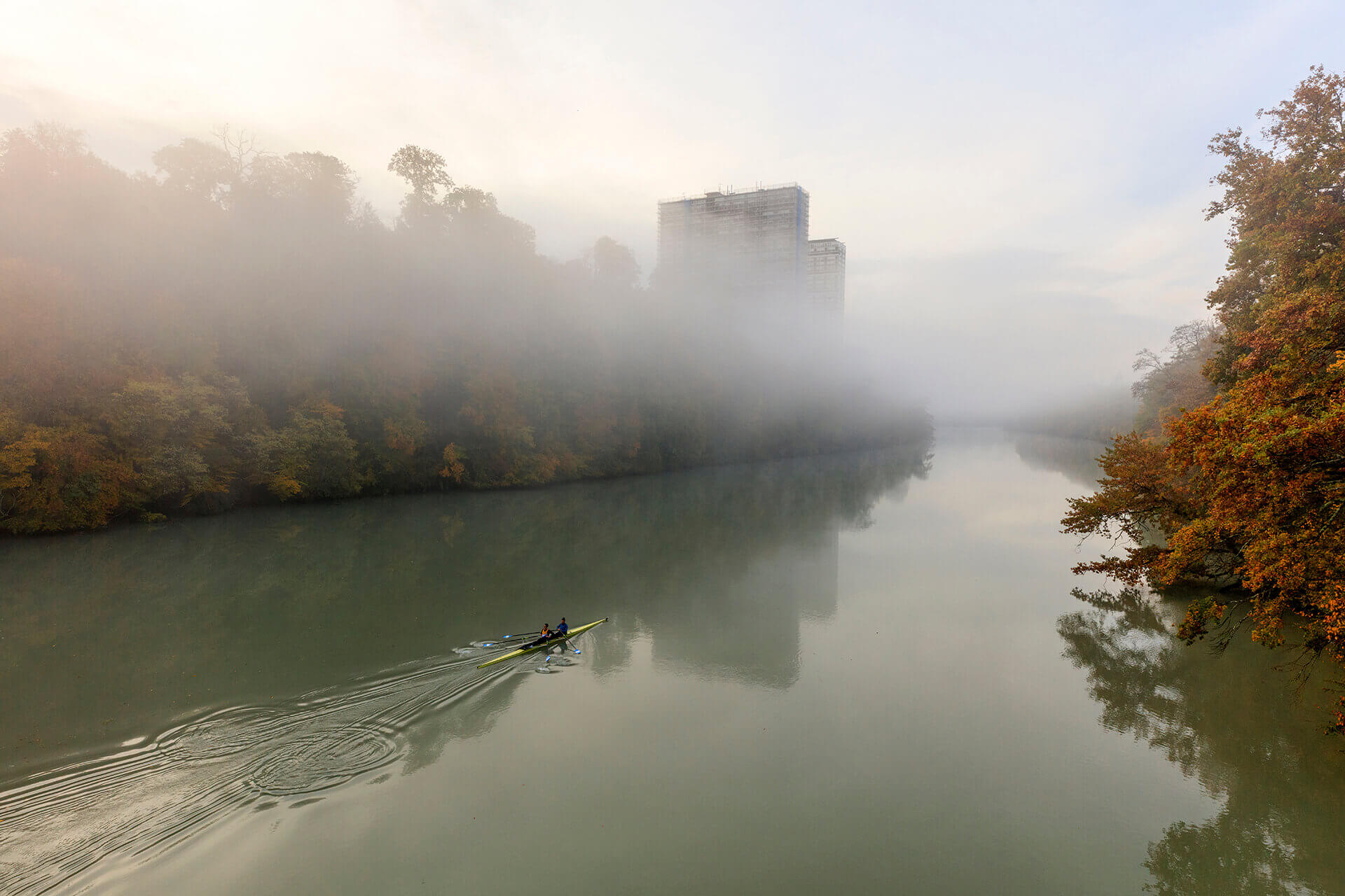 Le fleuve Rhône, Km 244 Canton de Genève, Vernier