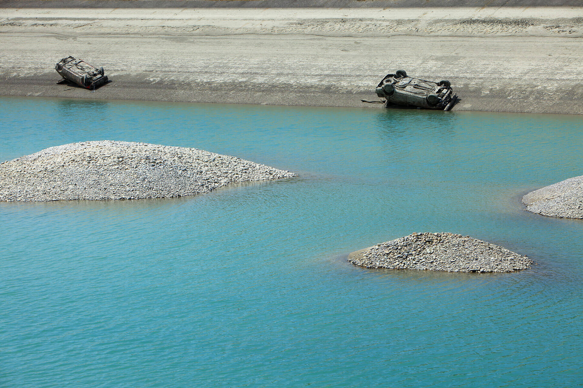 Le fleuve Rhône, Km 307 Ain, Anglefort