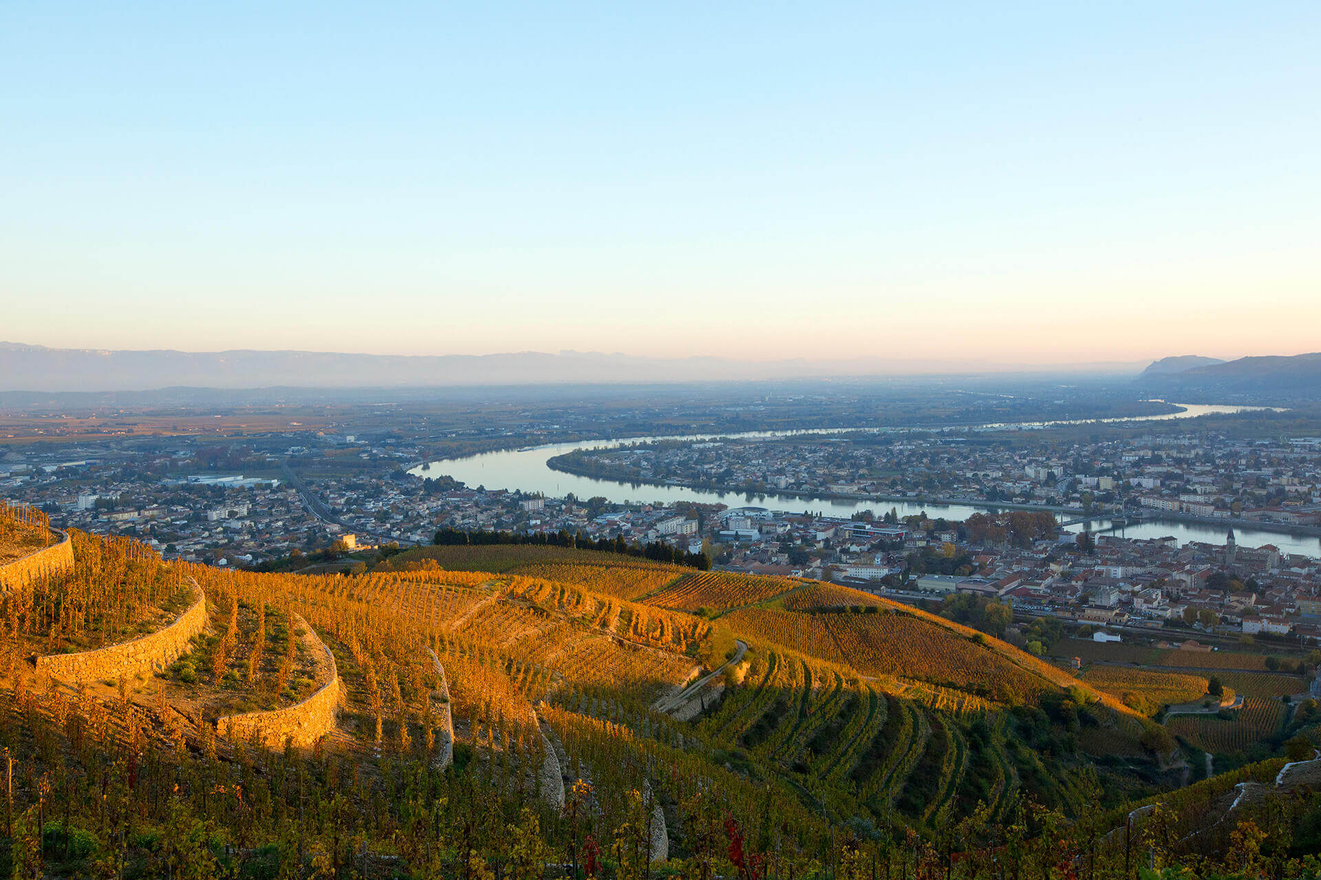 Le fleuve Rhône, Km 536 Drôme, Tain-l’Hermitage