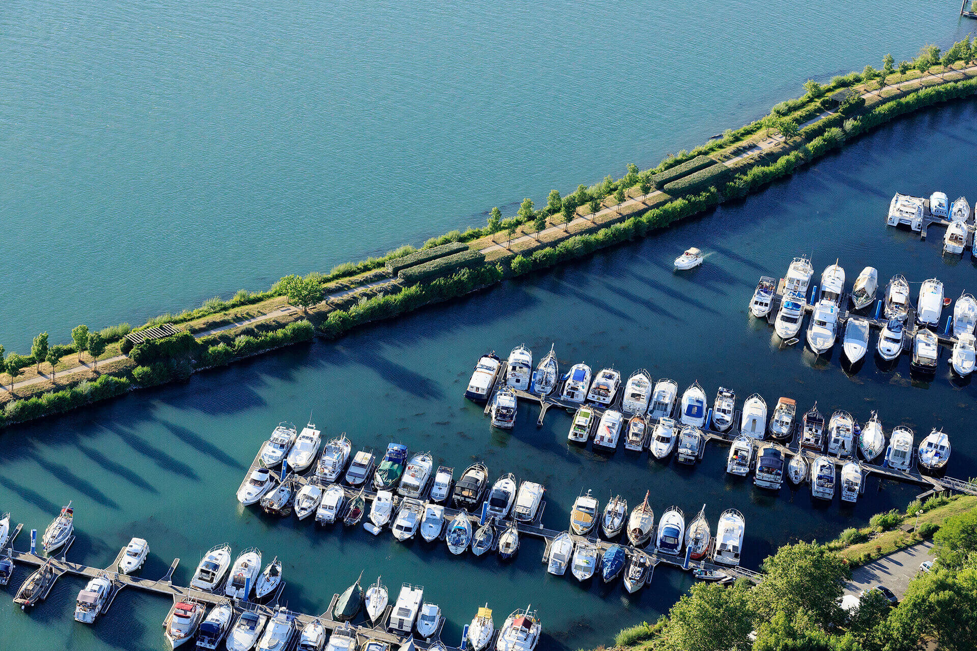 Le fleuve Rhône, Km 556 Drôme, Valence, Port de l’Épervière