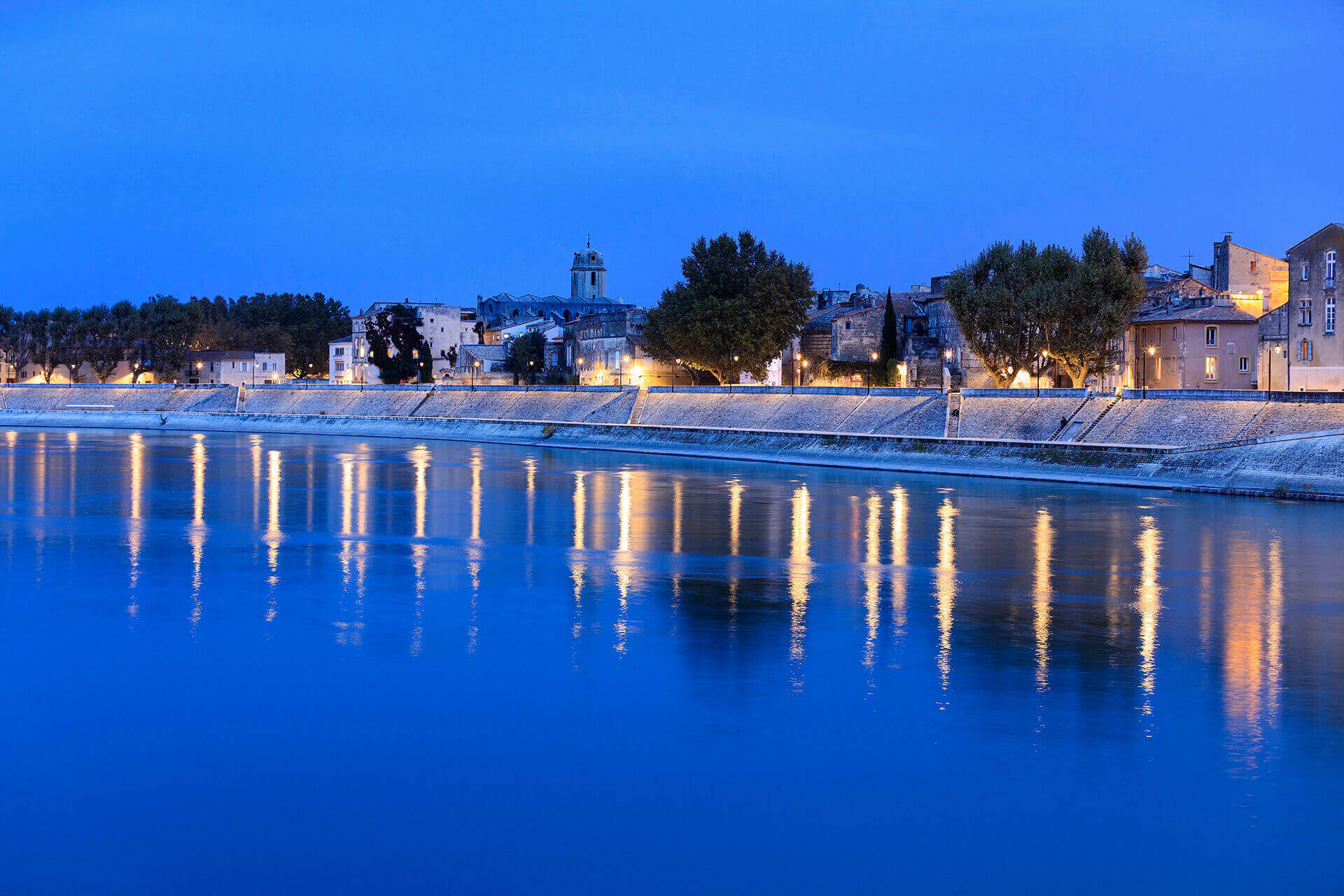 Le fleuve Rhône, Km 723 Bouches-du-Rhône, Arles